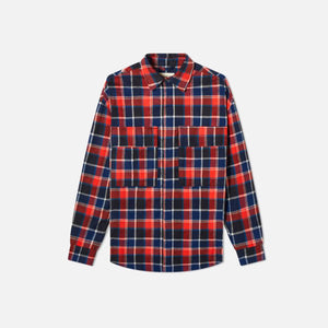 Fear Of God L/S Plaid Button-Up - Red / Navy