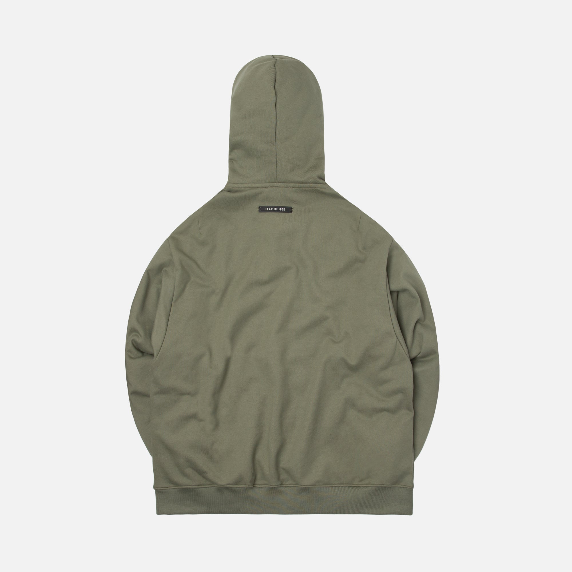 Fear of God Everyday Henley Hoodie - Army Green – Kith