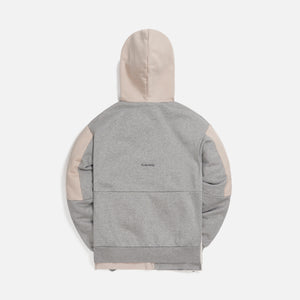 Filling Pieces Graphic Hoodie Patchwork - Grey