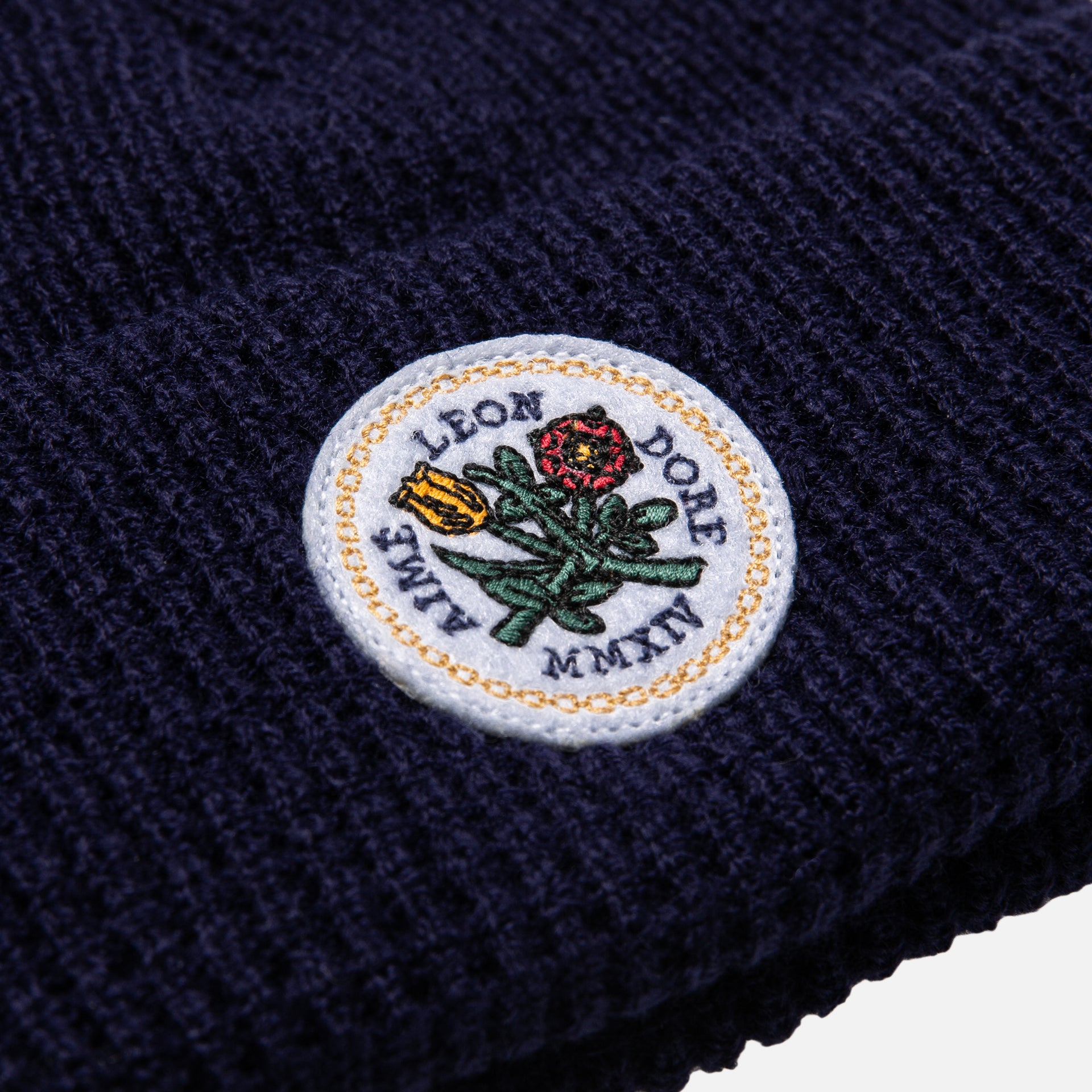 Aimé Leon Dore Waffle Stitch Beanie - Navy