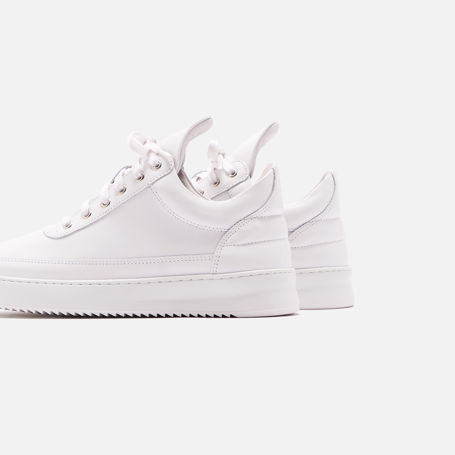 Filling Pieces Low Top Ripple Lane Nappa - All White