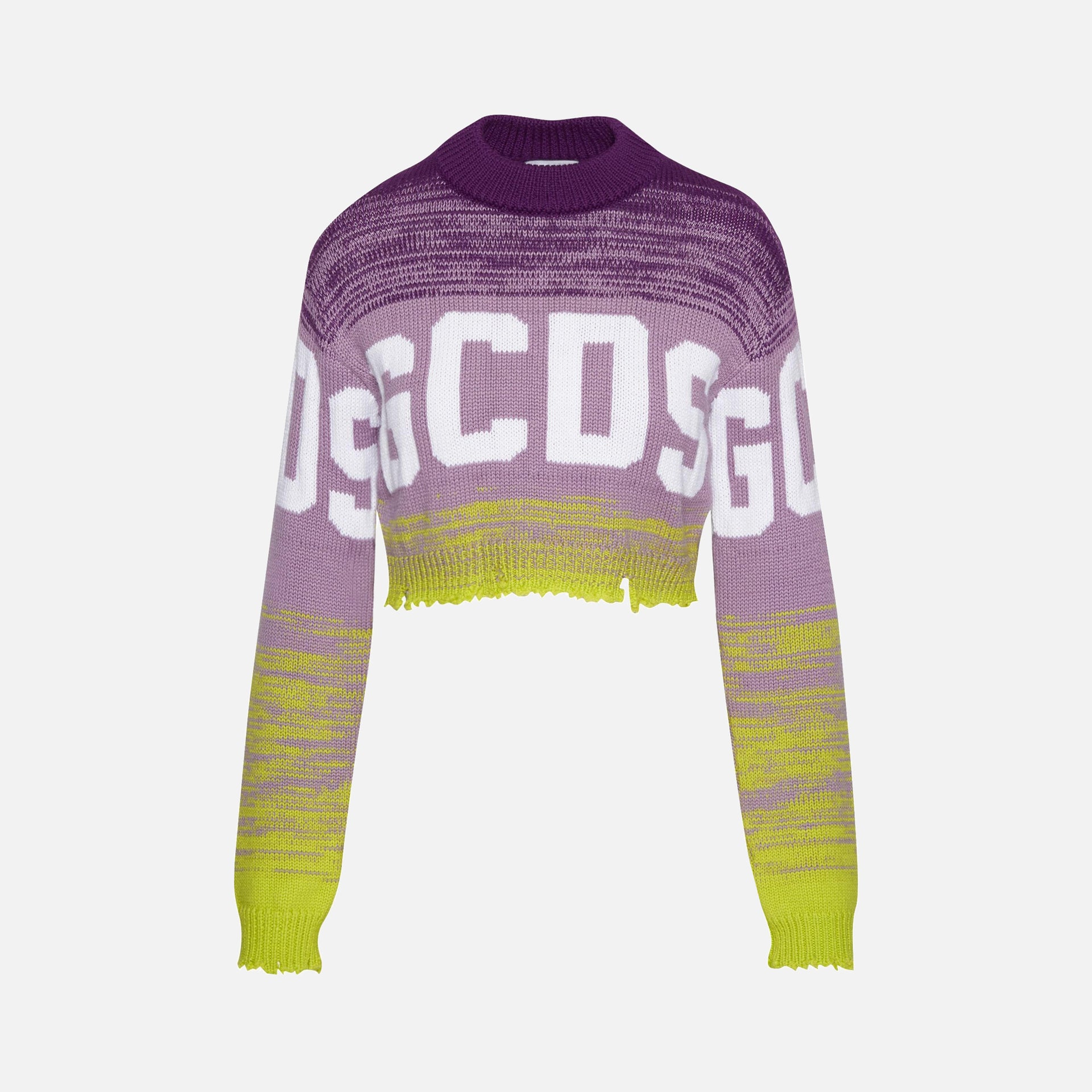 GCDS Logo Degrade Sweater - Violet
