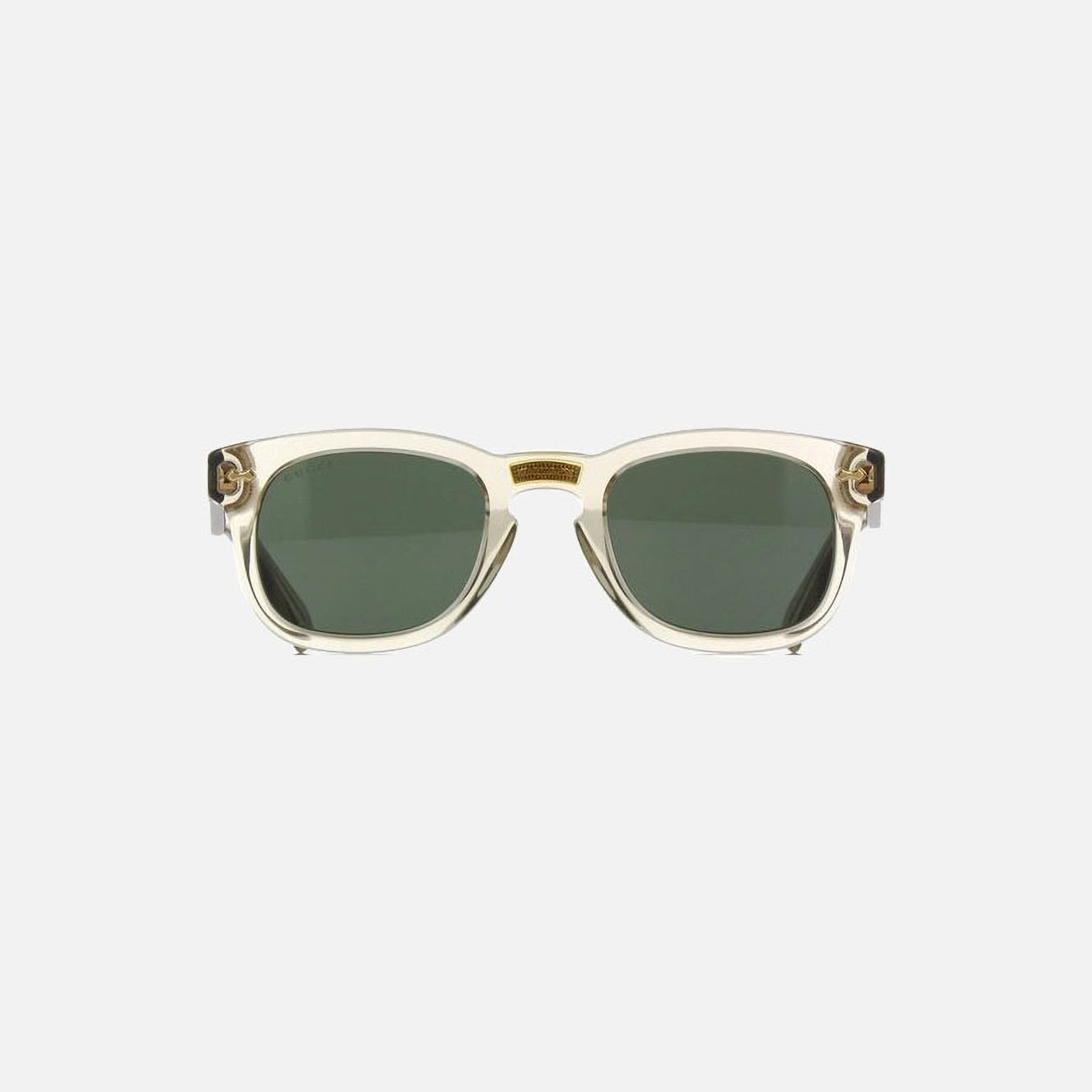 Gucci Transparent Acetate Sunglasses - Gold Green