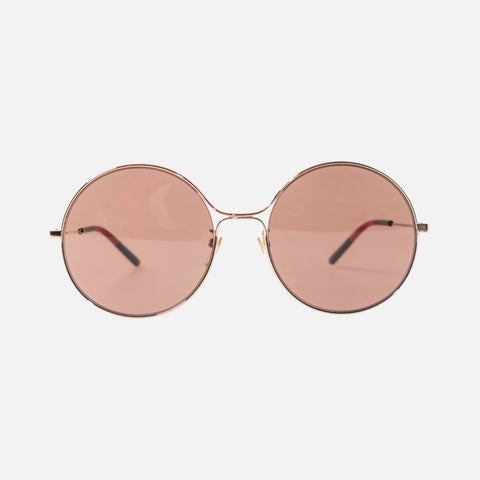Gucci Eyewear Round Metal Frame - Brown