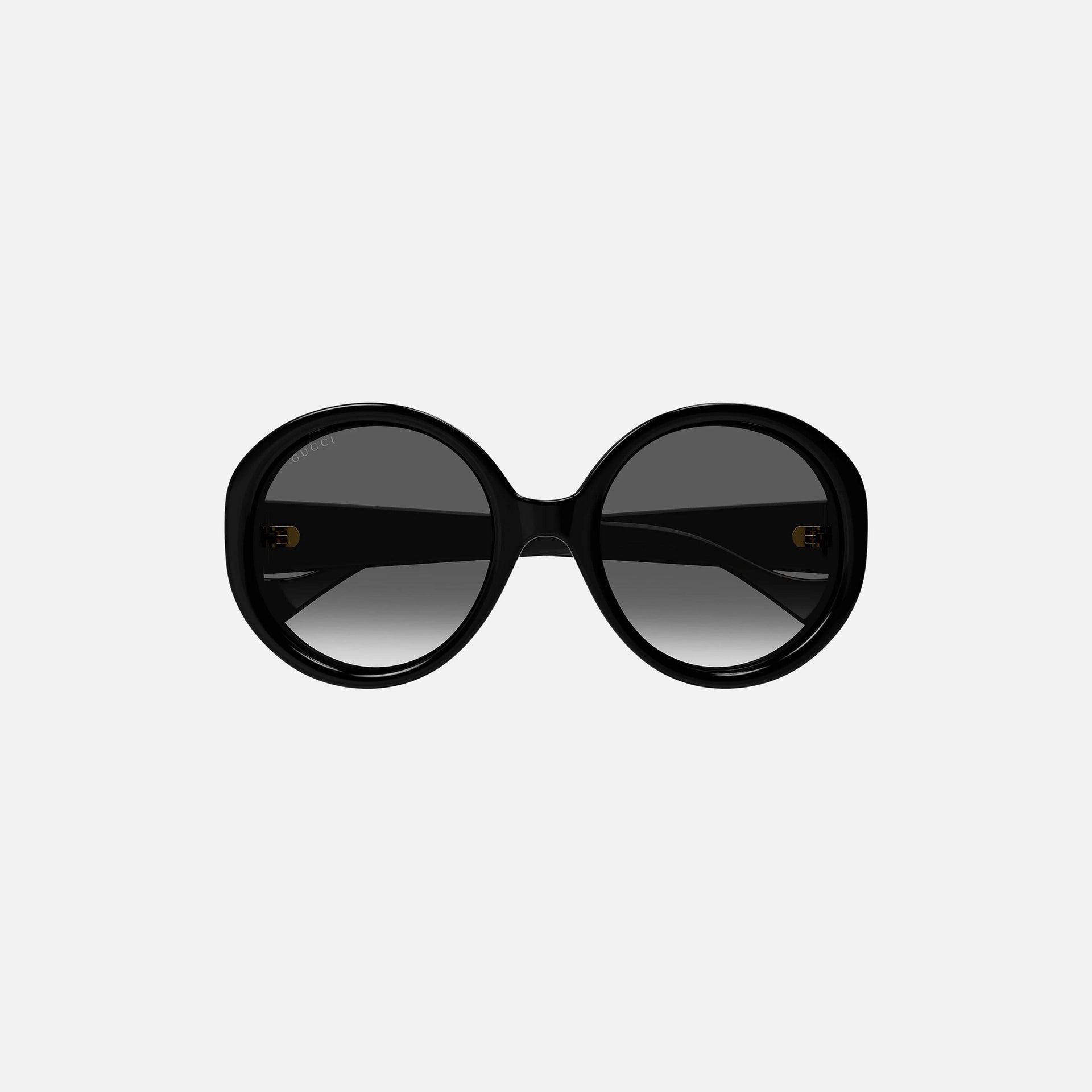 Gucci Acetate Circle Frame - Black / Black Lens
