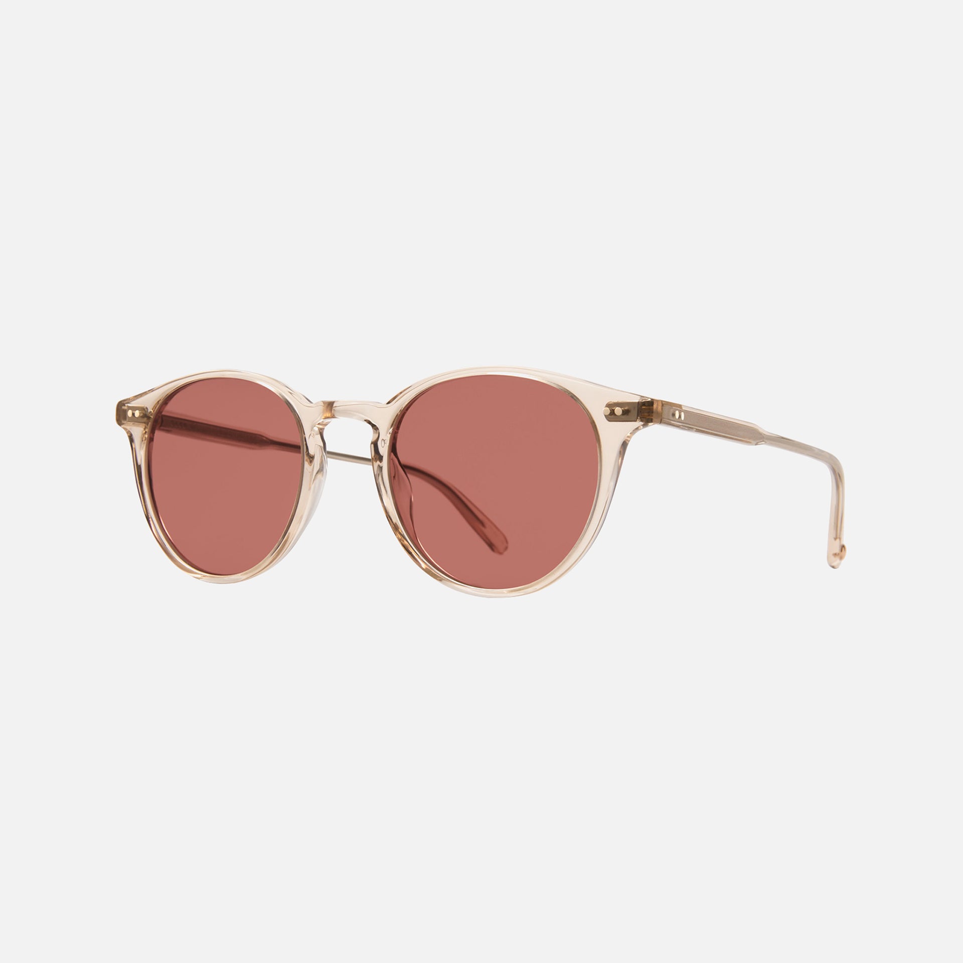 Garrett Leight Clune Sunglasses - Shell Crystal Rosewood