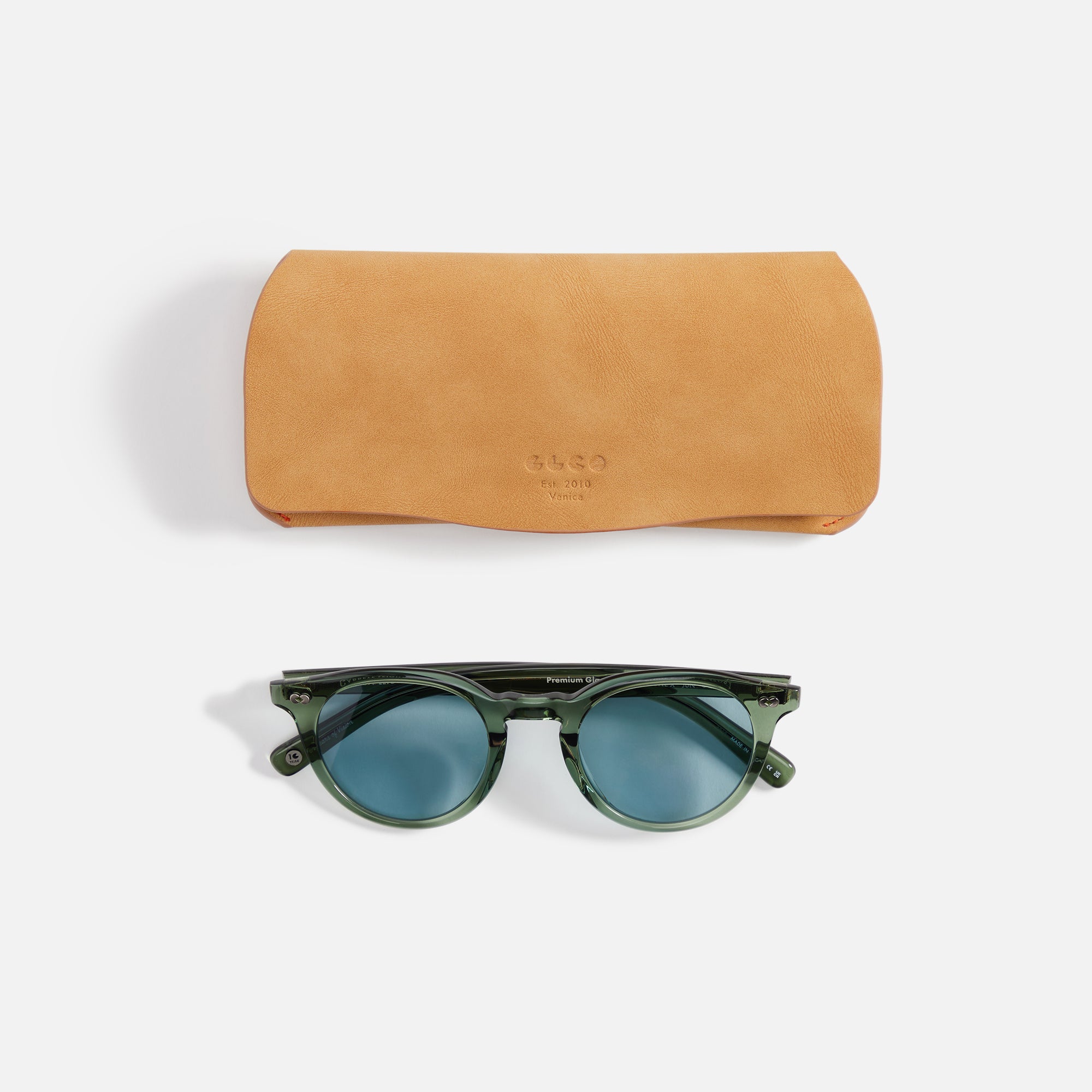 Garrett Leight Clune x Sun - Juniper / Pure Blue – Kith