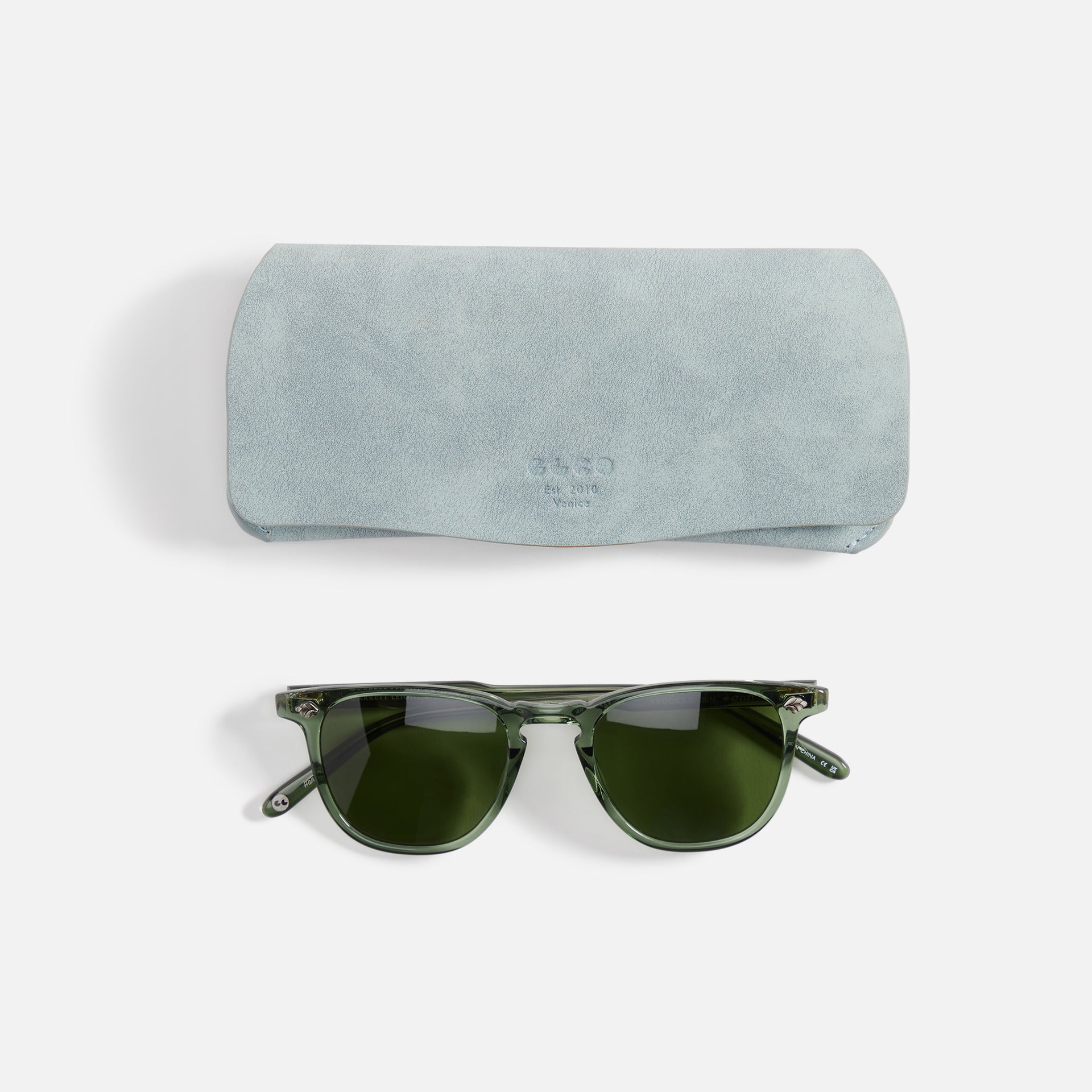 Garrett Leight Brooks II Sun - Juniper / Pure Green