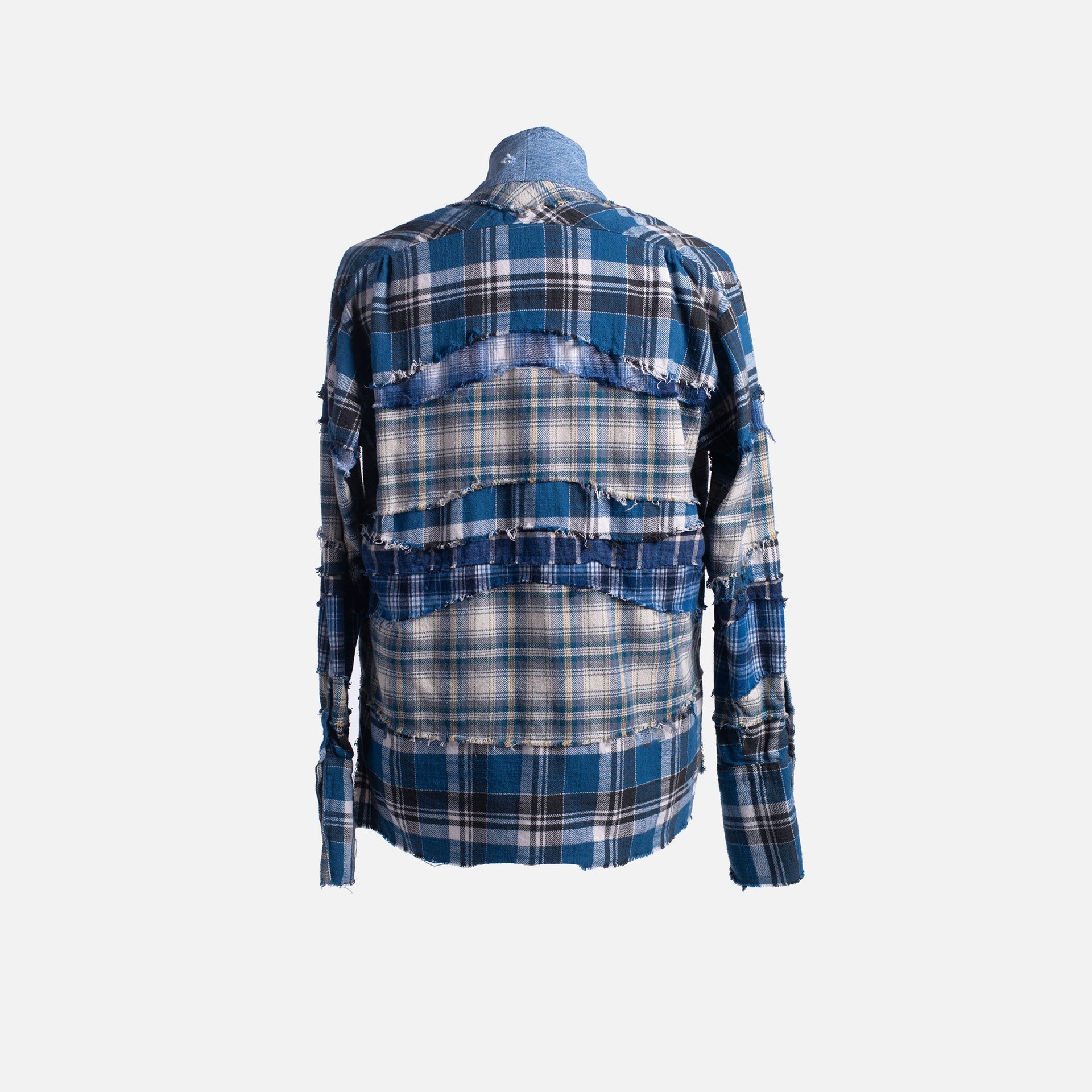 Greg Lauren Mixed Plaid GL1 Studio - Blue
