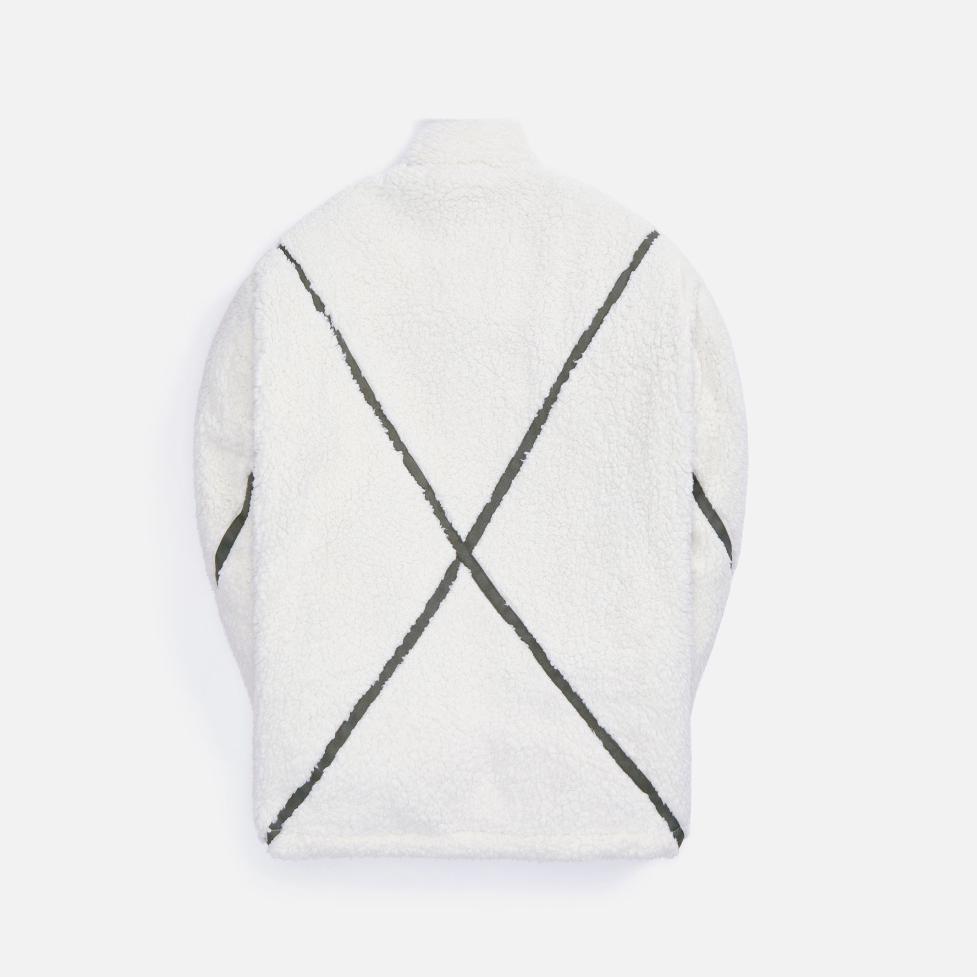 Greg Lauren Sherpa Shawl Collar - Cream