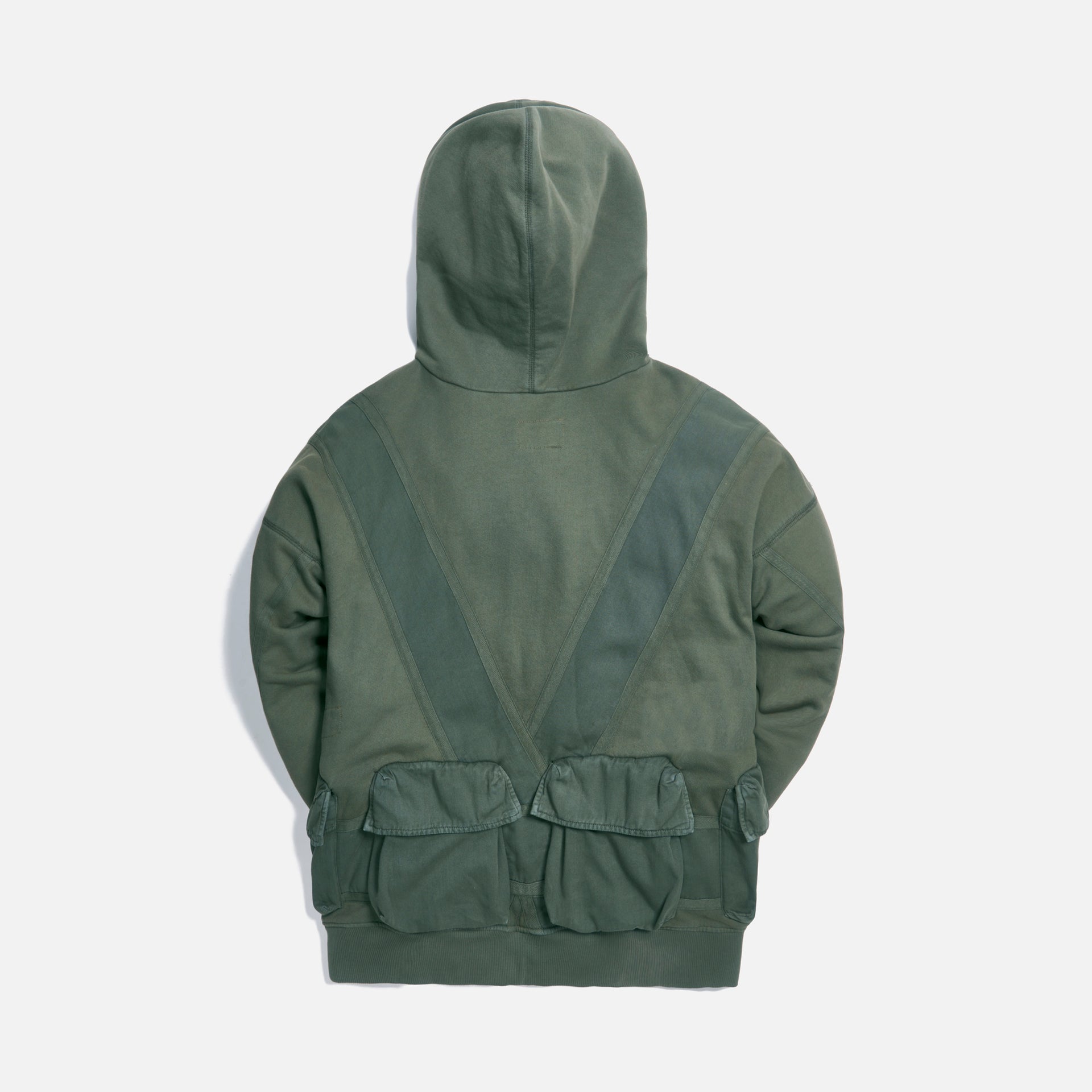 Greg Lauren Utility Hoodie - Army Green