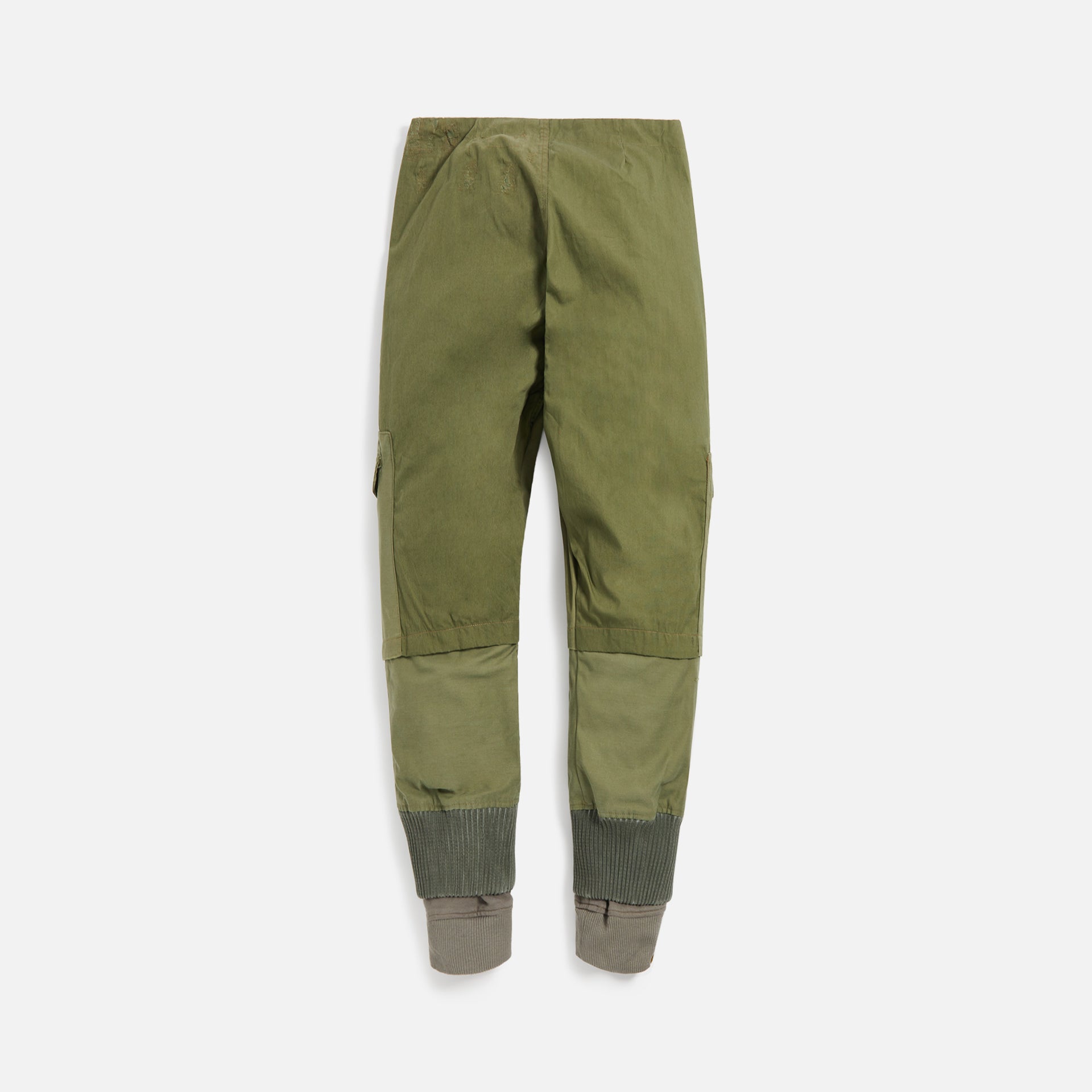 Greg Lauren Front Zip Pant - Army Green