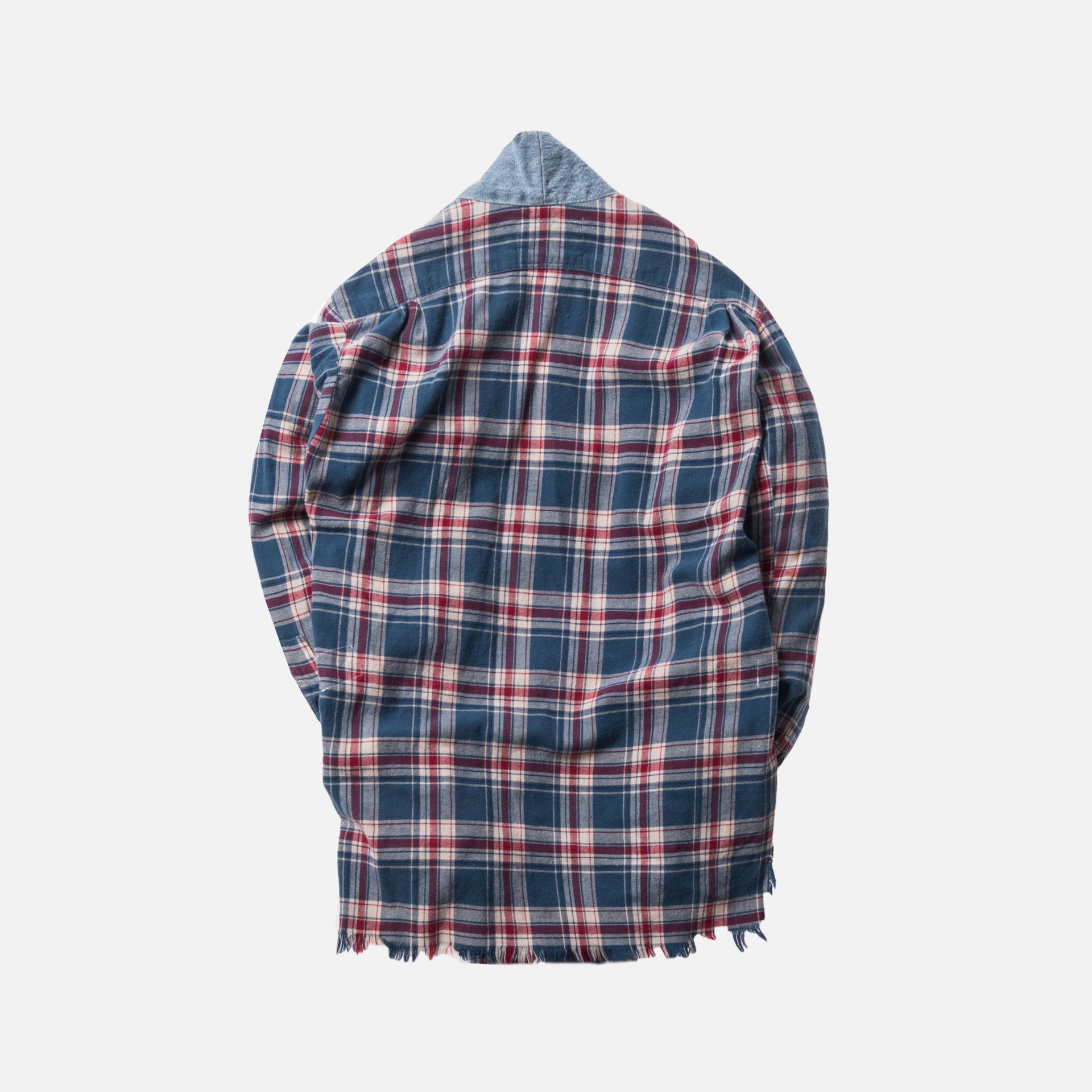 Greg Lauren Everest Vintage Denim GL1 Studio Shirt - Red / Blue