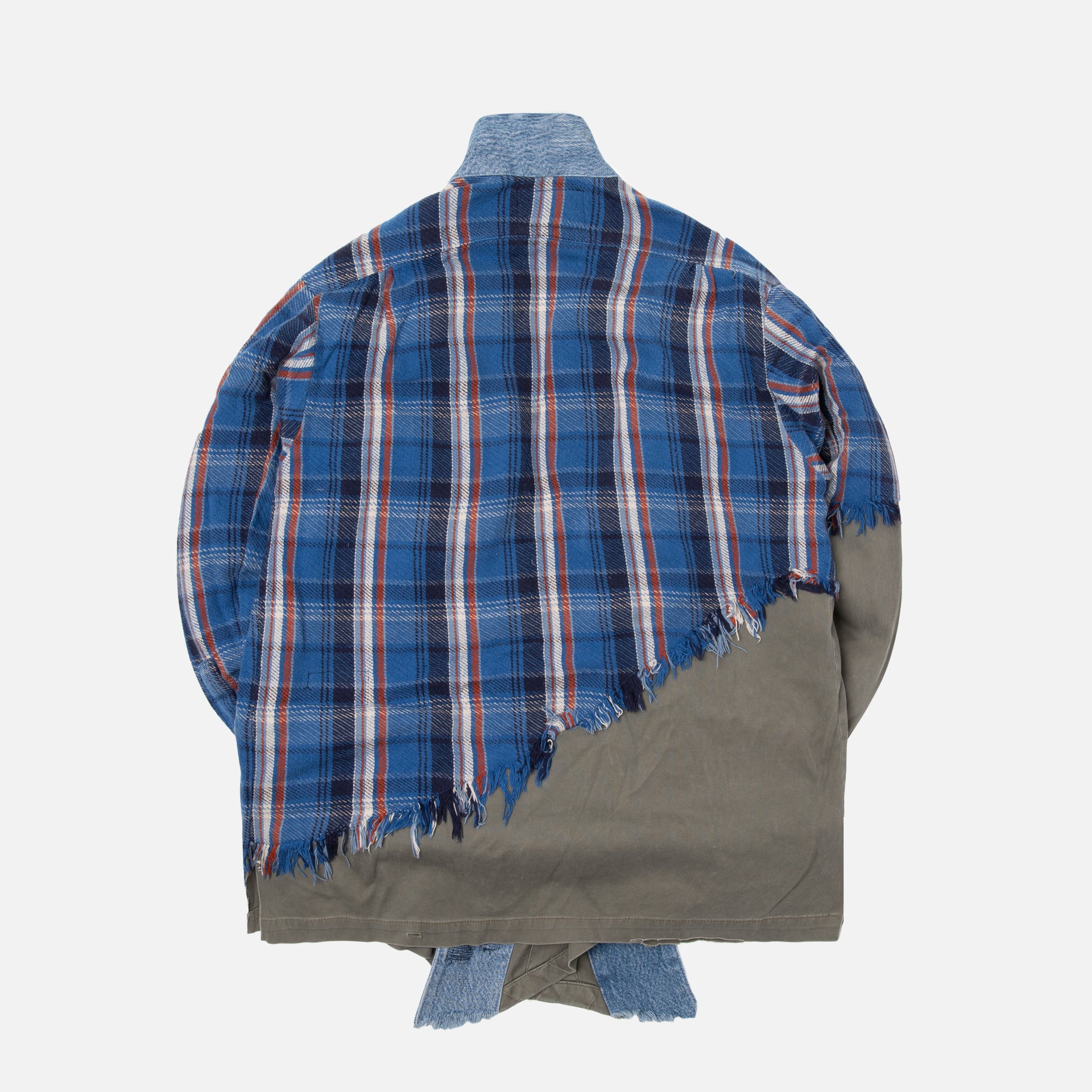 Greg Lauren 50/50 Plaid GL1 - Blue / Army