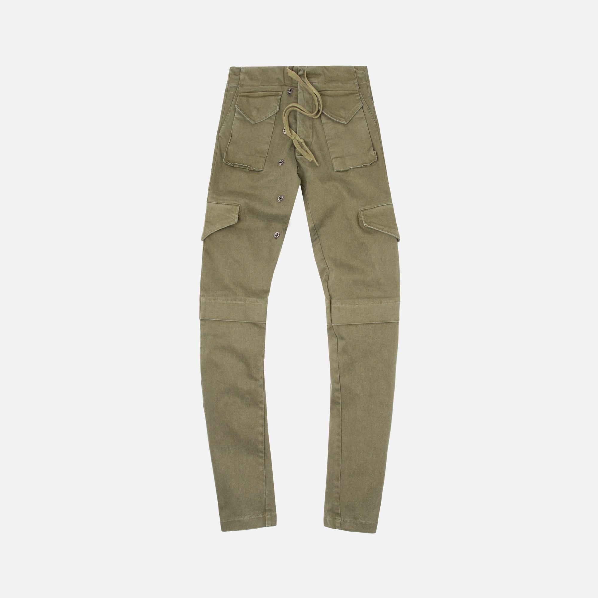 Greg Lauren Stretch Denim Long Cargo Pant - Army – Kith