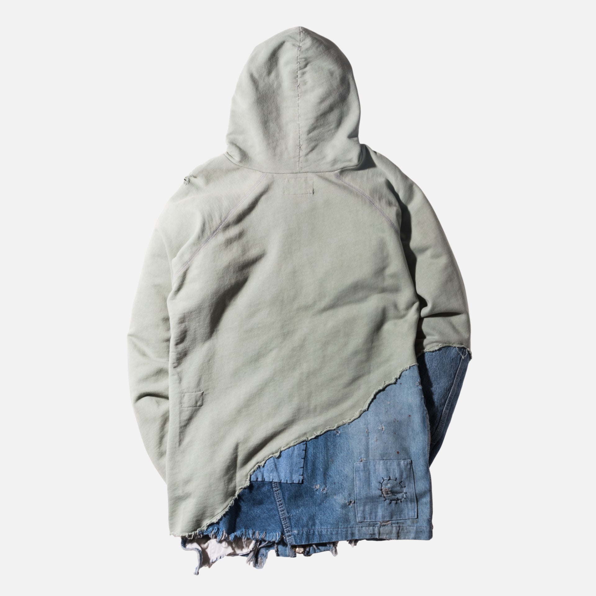 Greg Lauren Vintage Hoodie - Olive / Vintage Denim