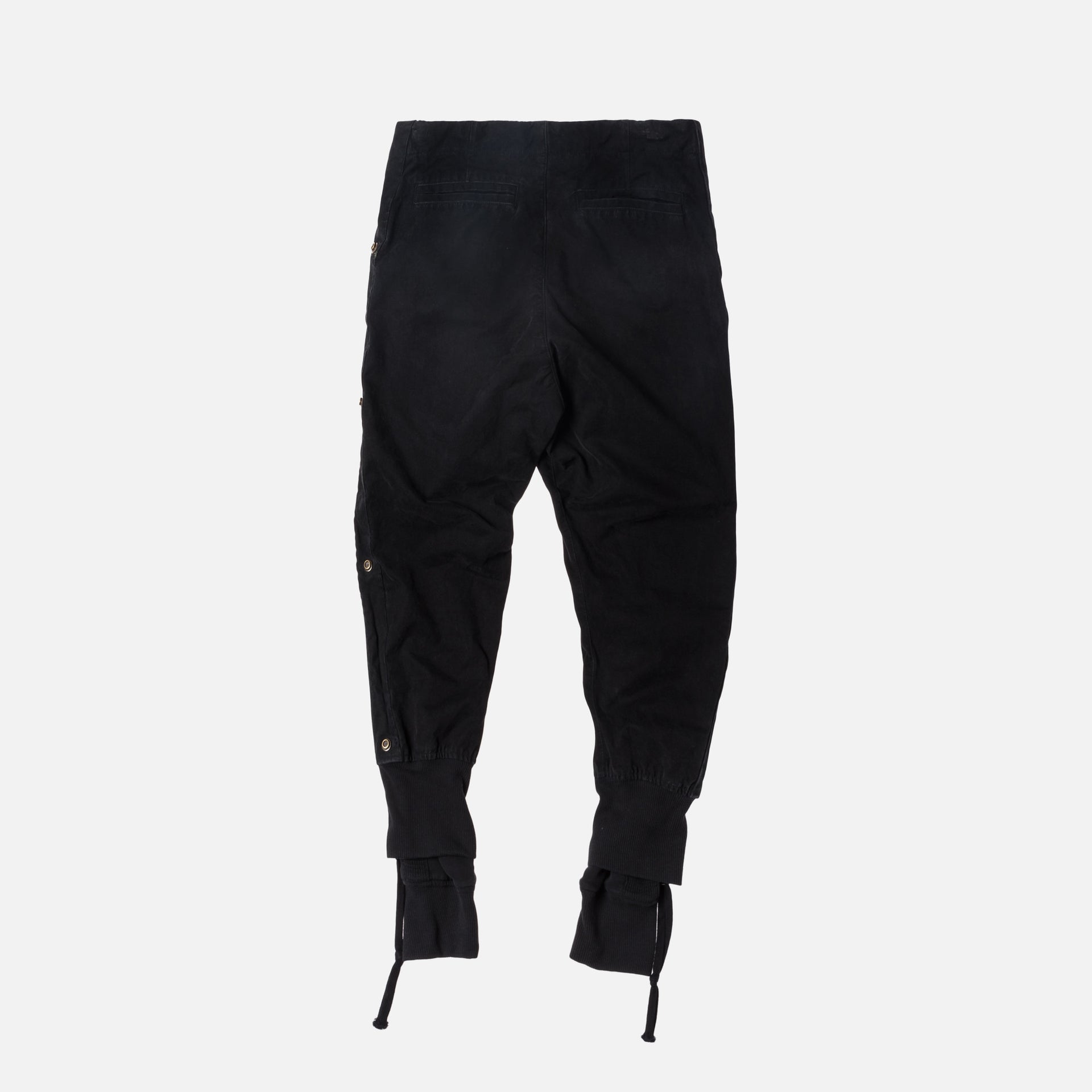 Greg Lauren Tent / Fleece Zipper Lounge Pant - Black