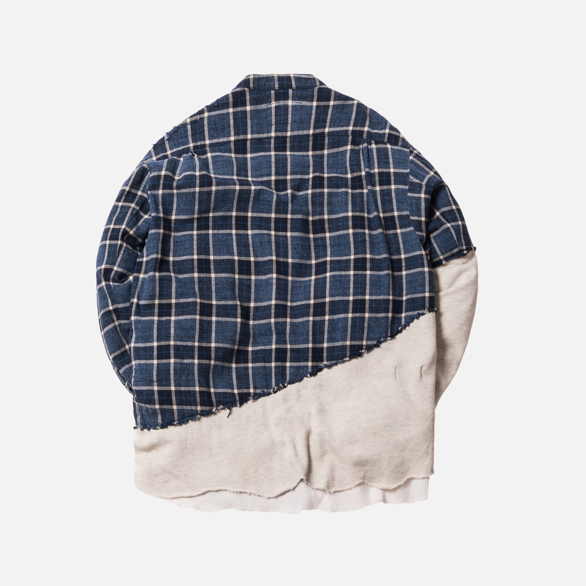 greg lauren flannel studio shirt ネルシャツ Greg Lauren Green Stitchwork Boxy Plaid Shirt – Mosaique d'Art