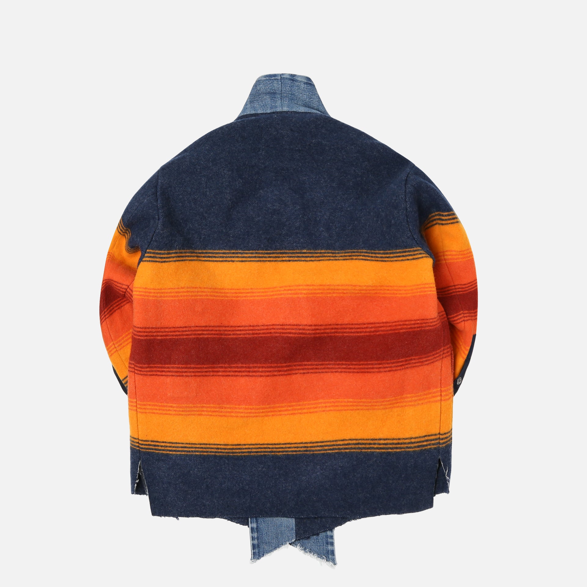 Greg Lauren Boxy GL1 Studio Blanket Shirt - Navy