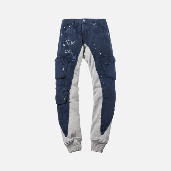 Kith x Greg Lauren 50/50 Columbus Cargo / Fleece Slim Lounge Pant