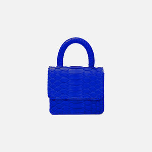 Gelareh Mizrahi Mico Mini Python Top Handle Bag - Cobalt Blue