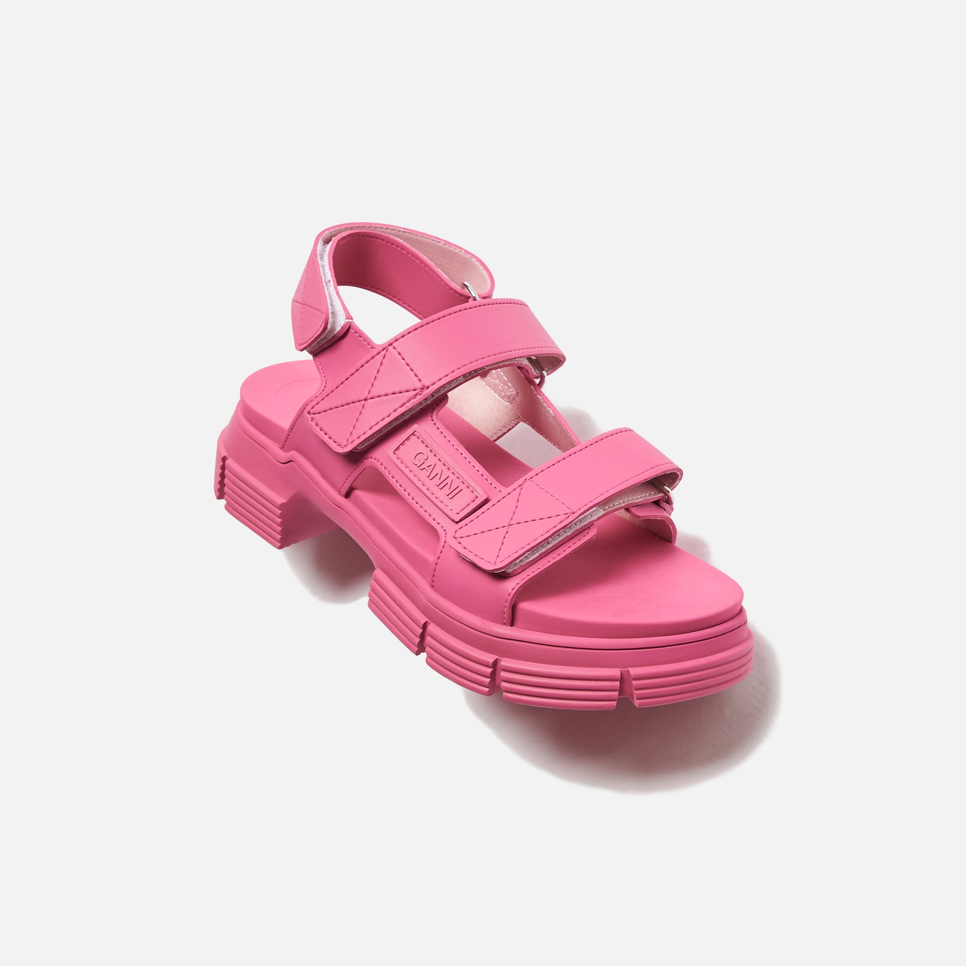 Ganni WMNS Rubber Sandal - Shocking Pink