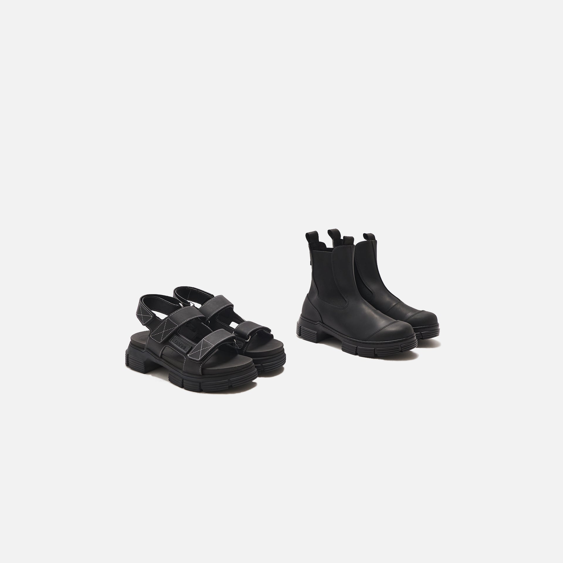 Ganni WMNS Rubber Sandal - Black