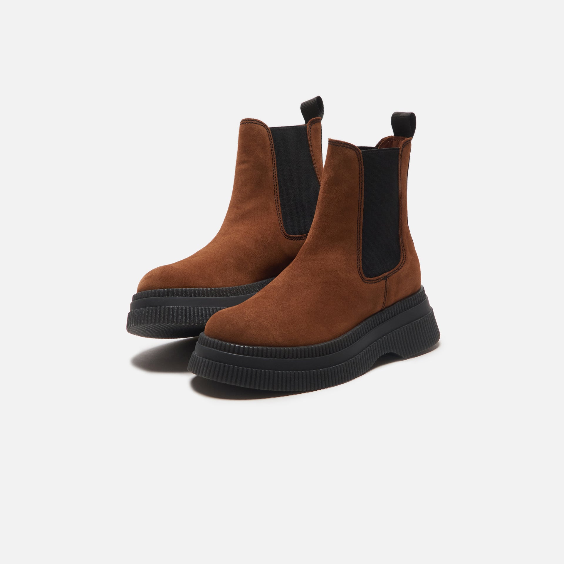 Ganni Creepers Chelsea Boot - Cognac