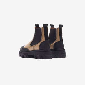 Ganni Cleated Low Chelsea Boot - Sand