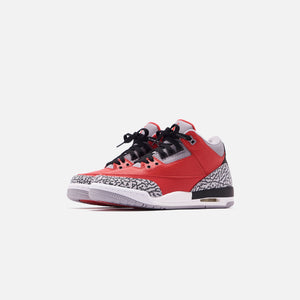 Nike Grade School Air Jordan 3 Retro SE - Varsity Red / Cement Grey / Black