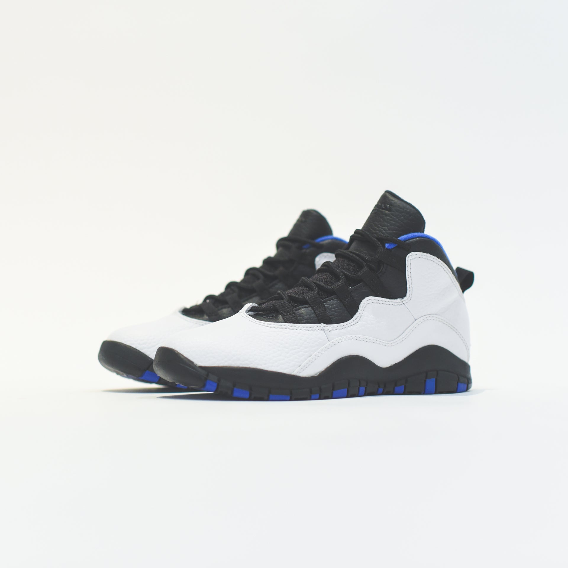 Nike Grade School Air Jordan 10 Retro - White / Black / Royal Blue / Metallic Silver