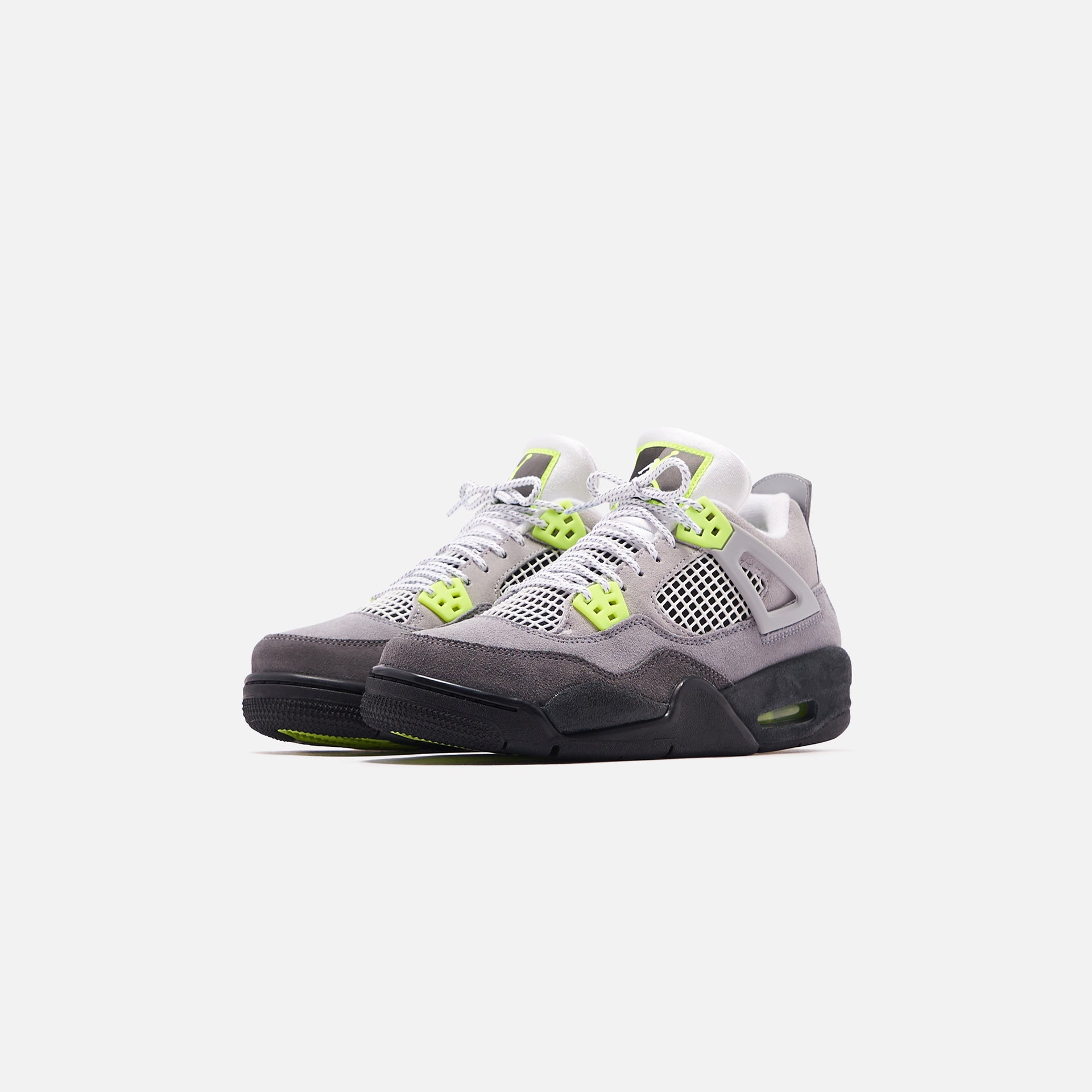 Nike Grade School Air Jordan 4 Retro LE - Cool Grey / Volt / Wolf Grey / Anthracite
