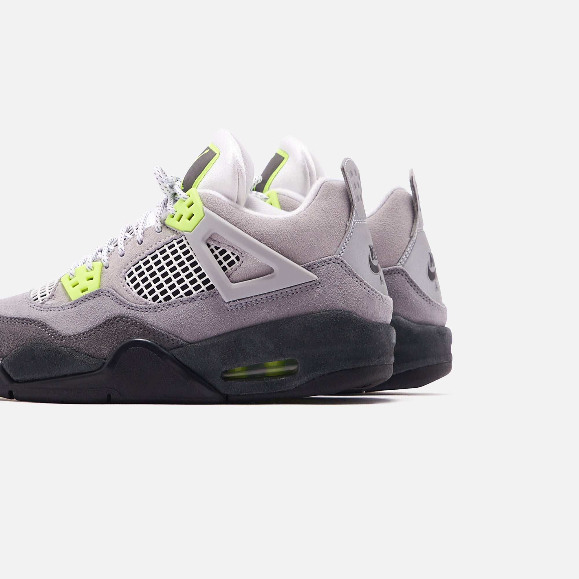 Nike Grade School Air Jordan 4 Retro LE - Cool Grey / Volt