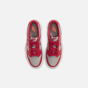 Nike Grade School Dunk Low Retro - Medium Grey / Varsity Red / White