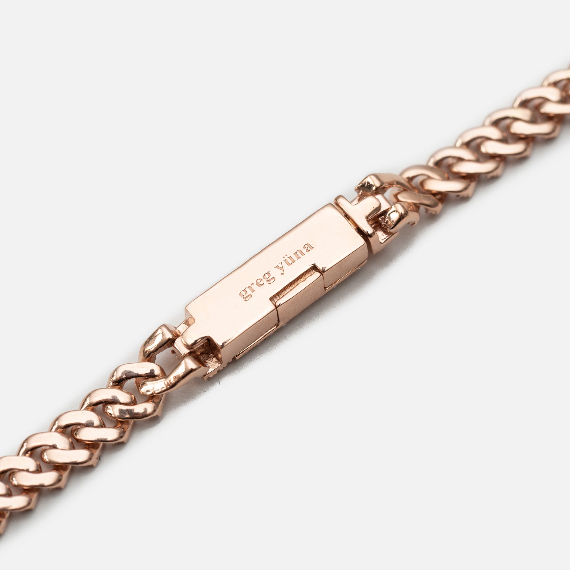 Greg Yuna Baby Cuban Chain 22 inches - Rose Gold