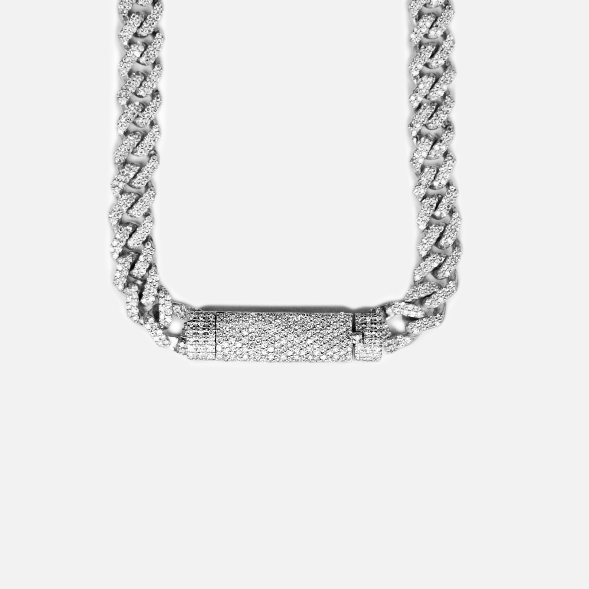 Greg Yuna Baby Cuban Chain 22 inches - White Gold