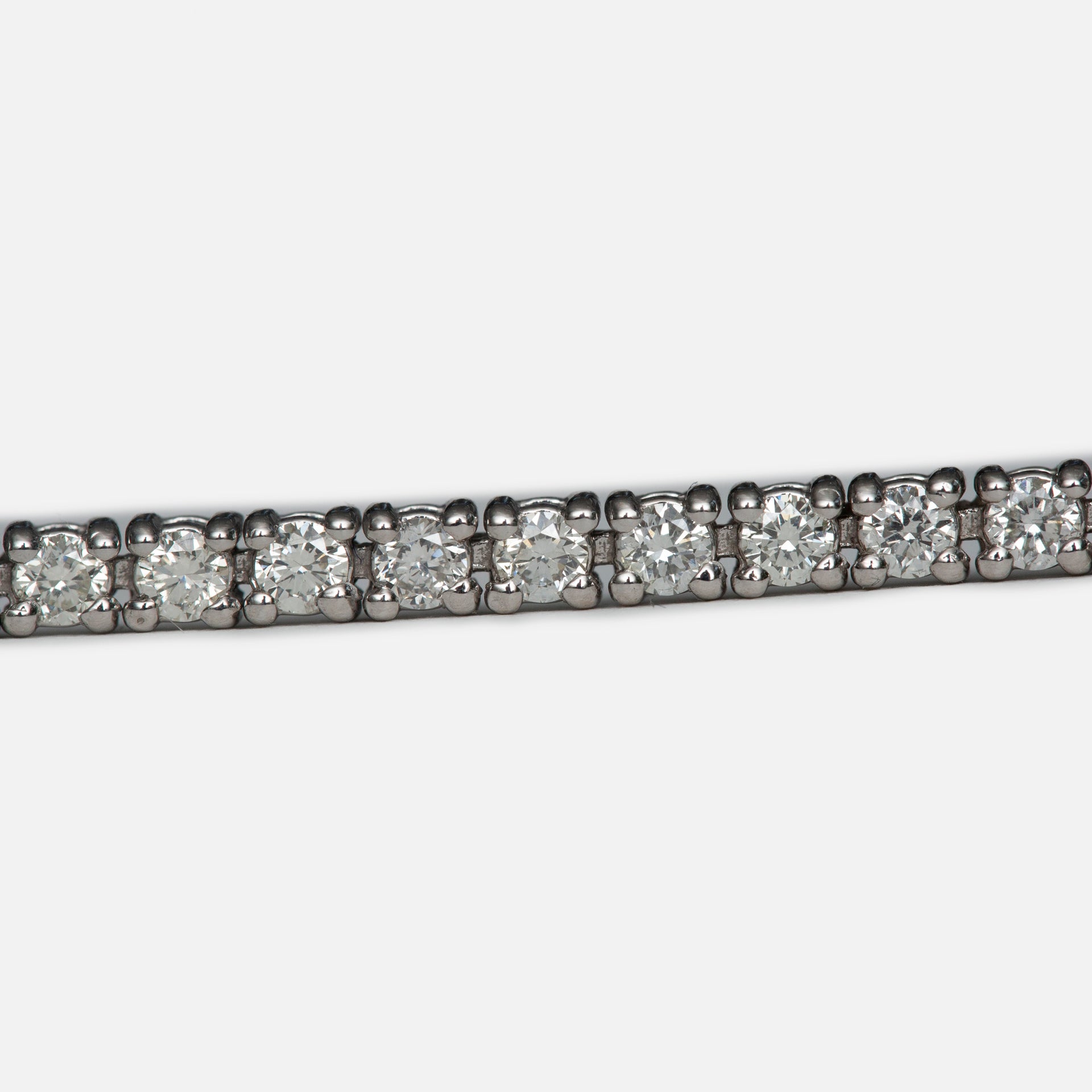 Greg Yuna 5 Pointer Tennis Bracelet - White Gold