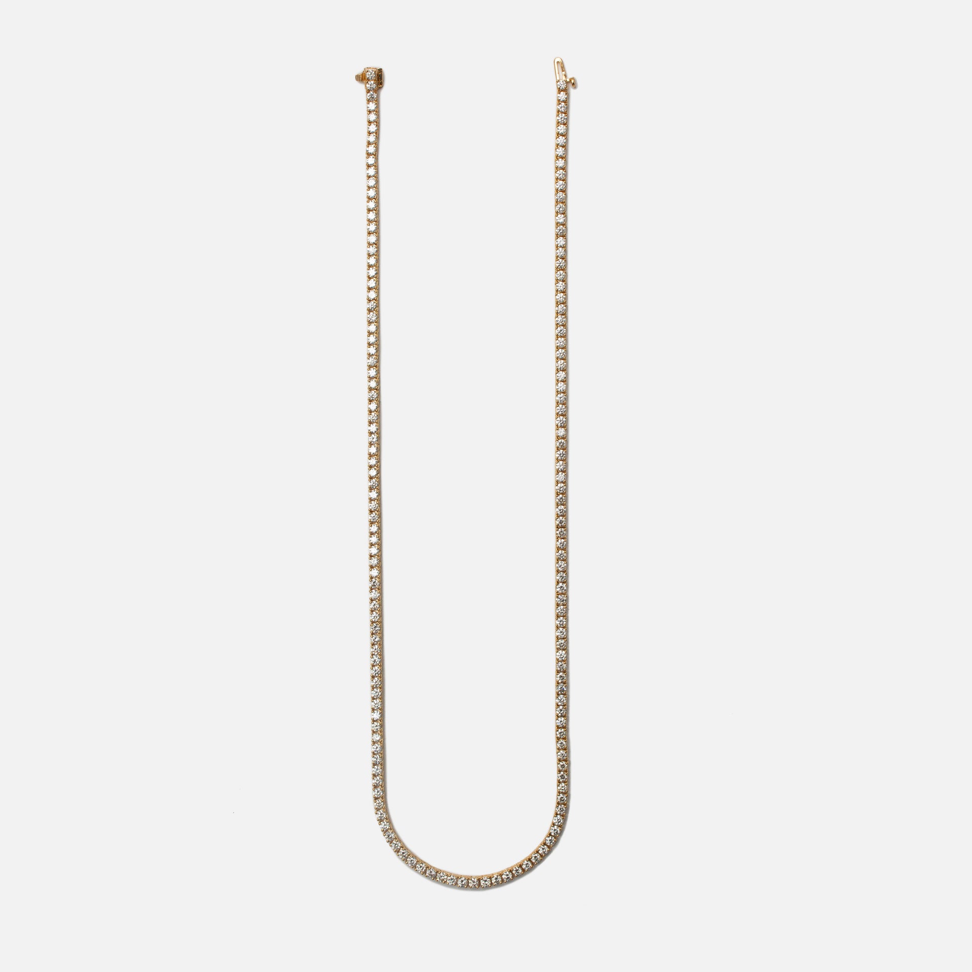 Greg Yuna Tennis Chain 20" Necklace - Yellow Gold