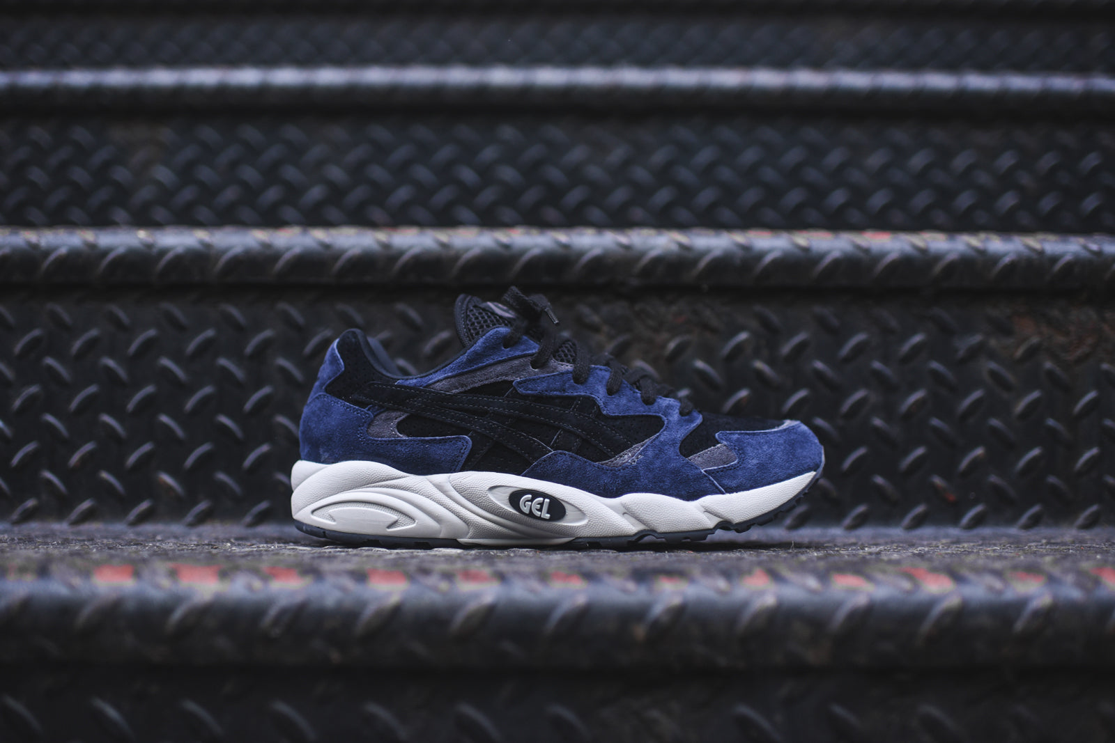 Asics gel diablo black blue clearance