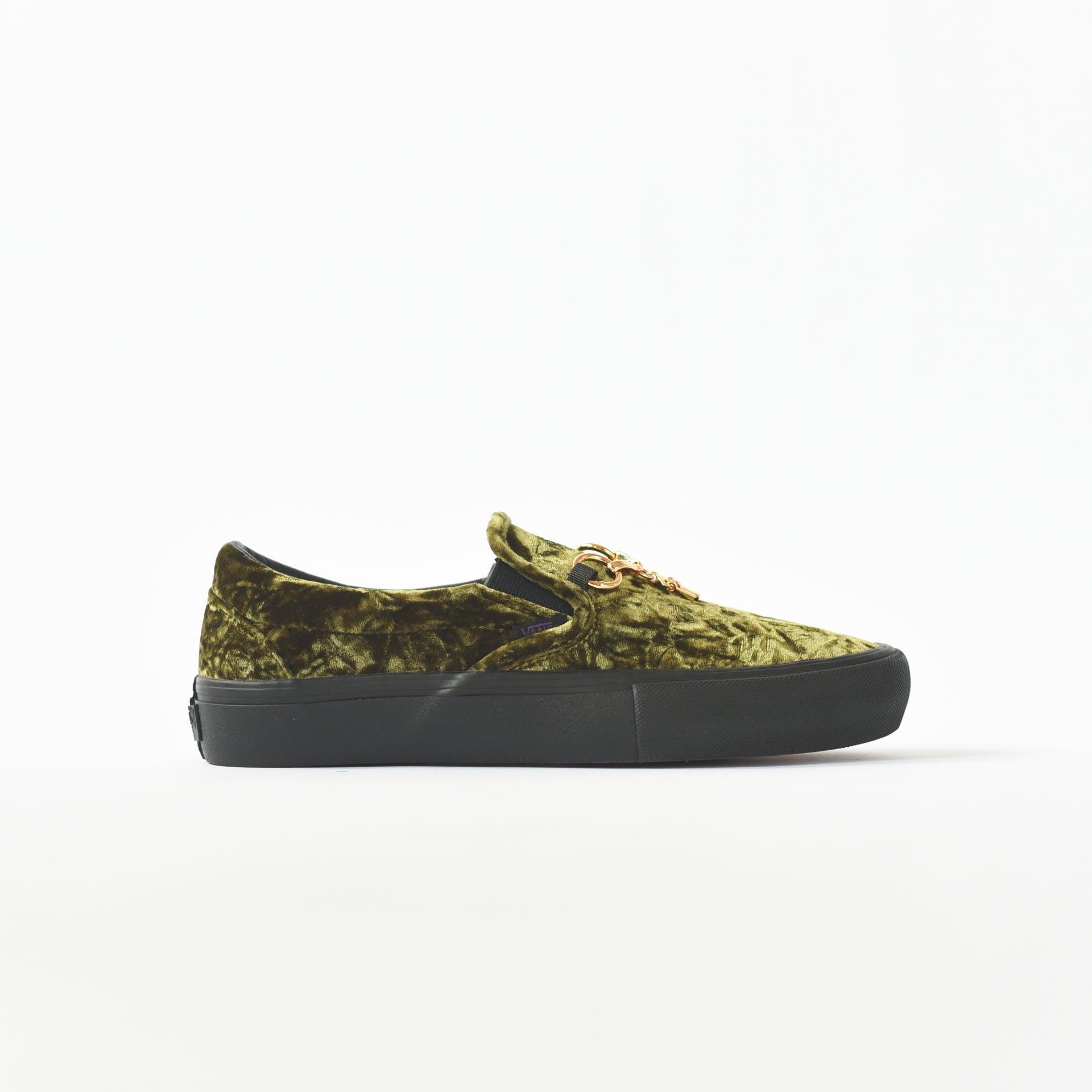 Green Velvet Vans Slip Ons Vans Vault X Needles Classic Slip-On