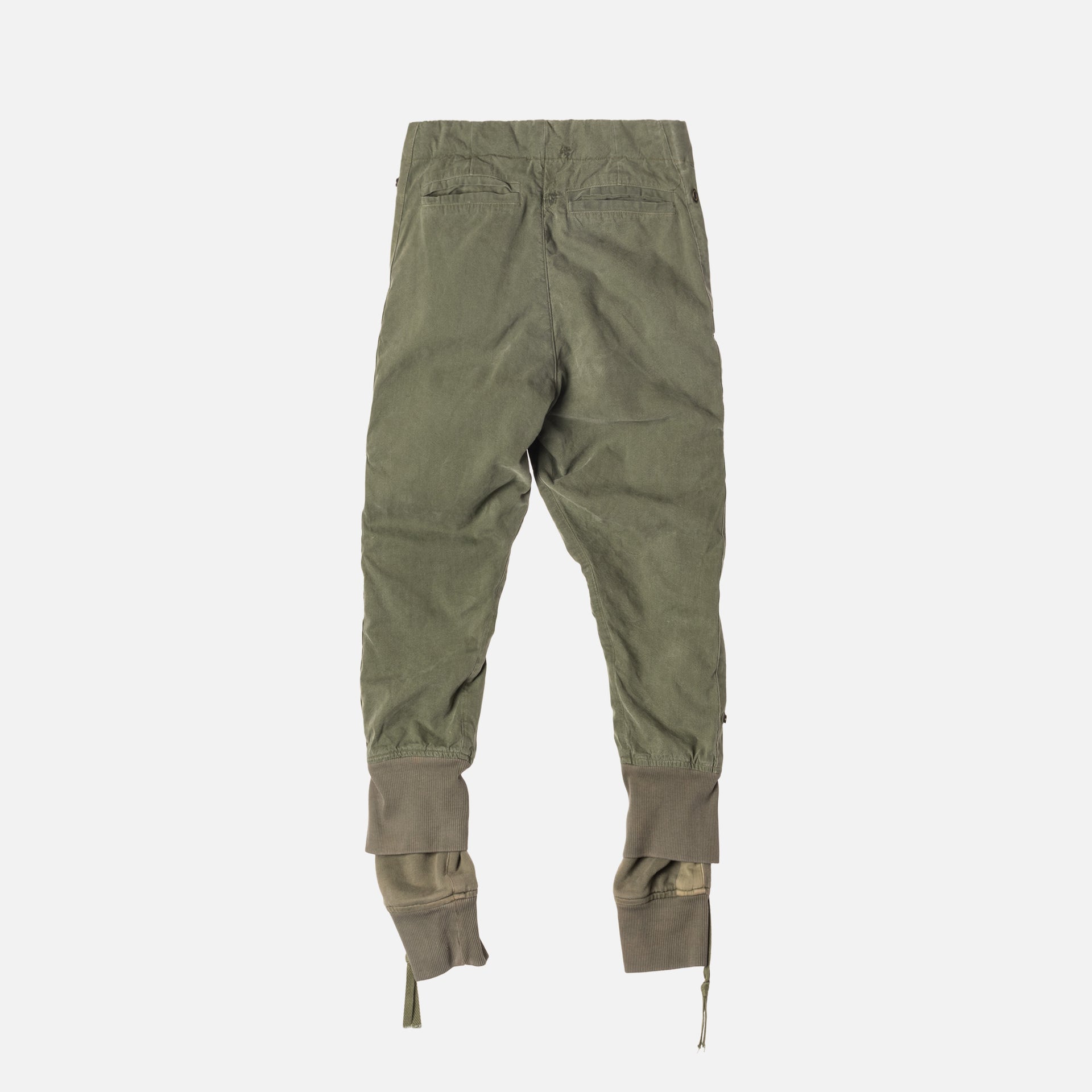 Greg Lauren Tent / Fleece Zipper Lounge Pant - Army