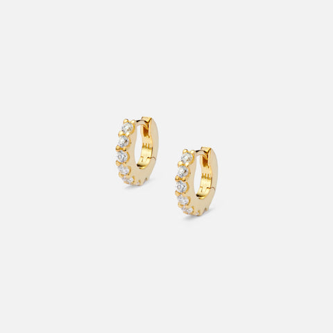 Hatton Labs Eternity Hoop Earrings - Gold