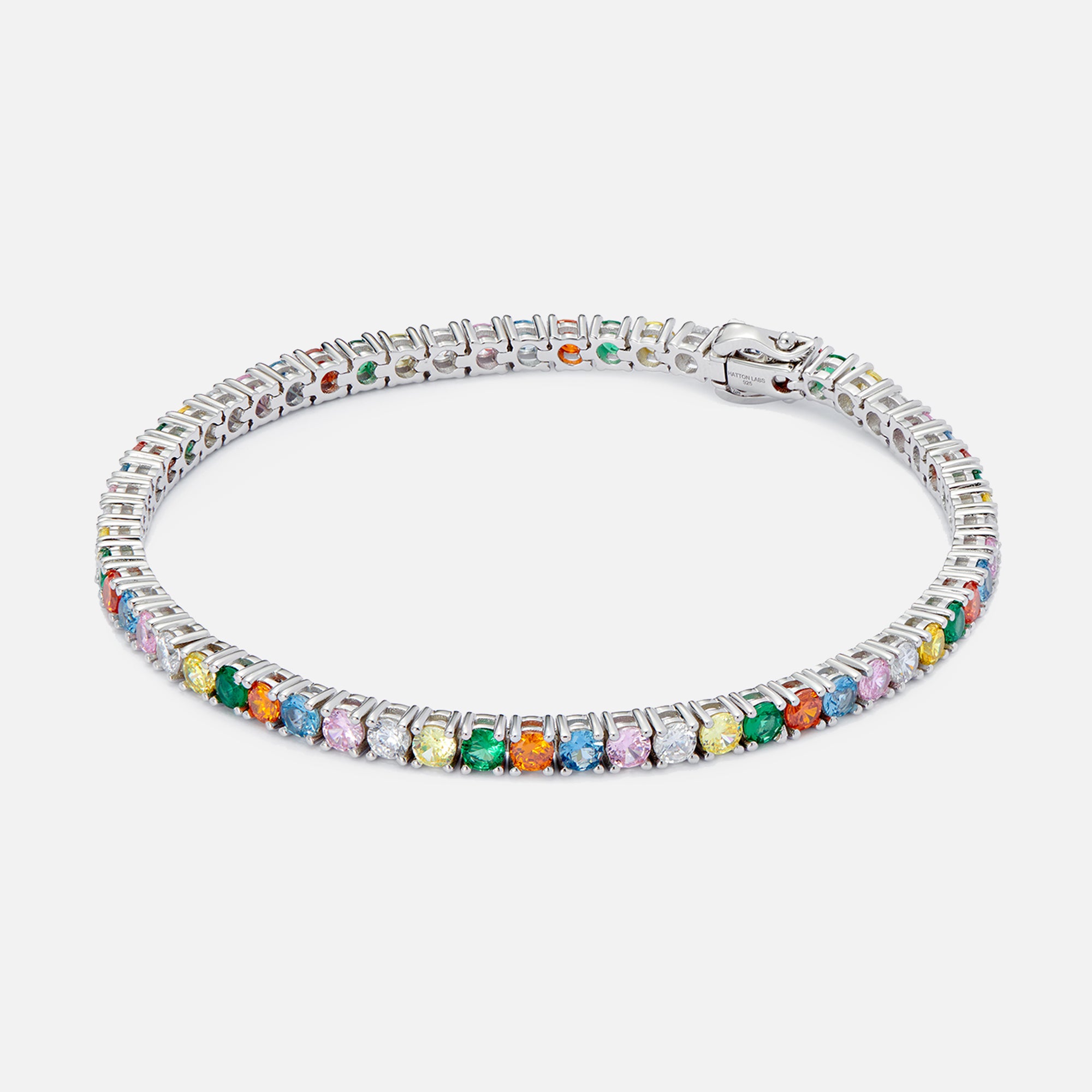 Hatton Labs Multi Tennis Bracelet - Silver / Multi