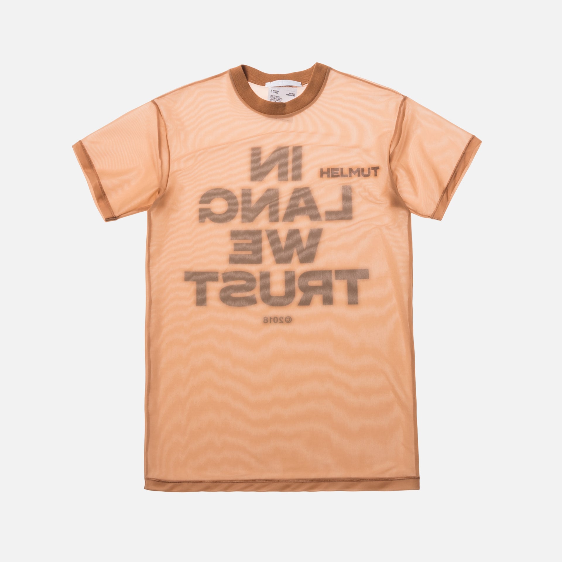 Helmut Lang Little Tee With Print - Dune