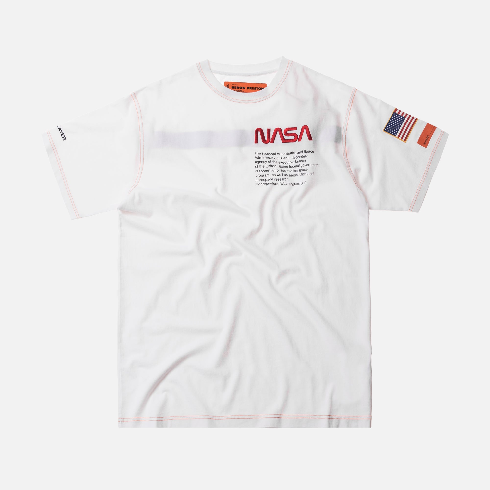 Heron Preston x NASA Jersey Tee - White / Orange – Kith
