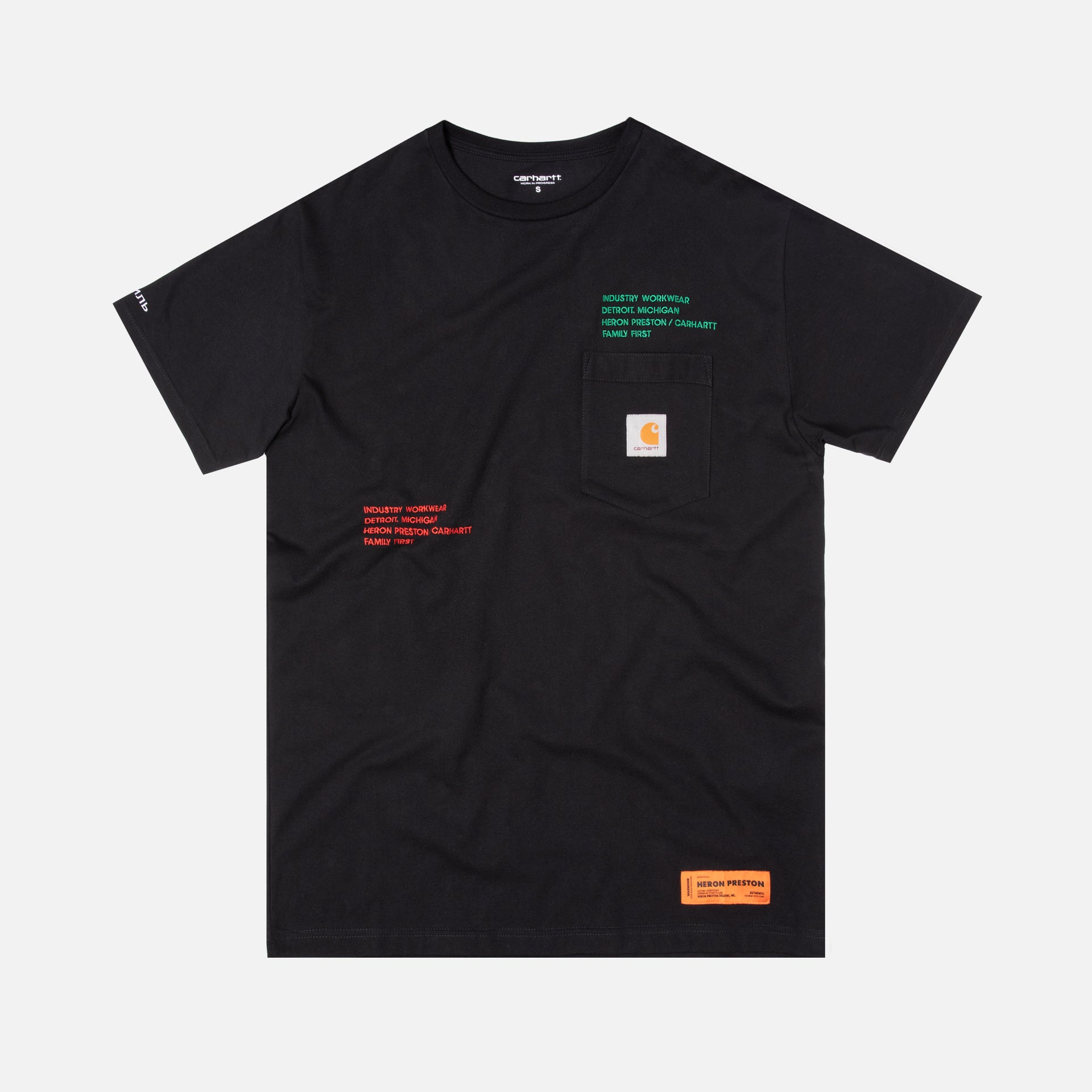 Heron Preston x Carhartt Tee Black – Kith - Main Image
