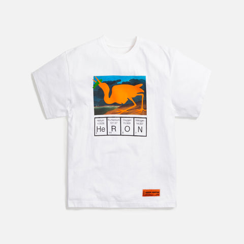 Heron Preston Reg Cutout Tee - White / Orange