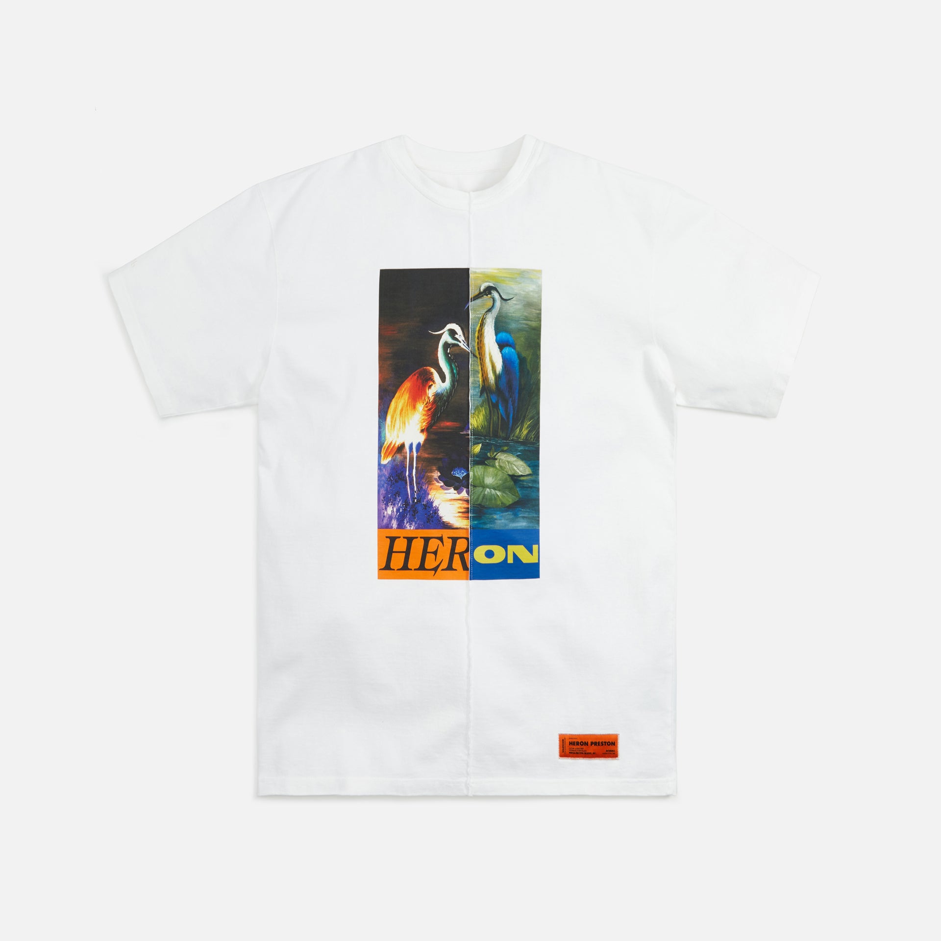 Heron Preston OS Split Herons Tee - White