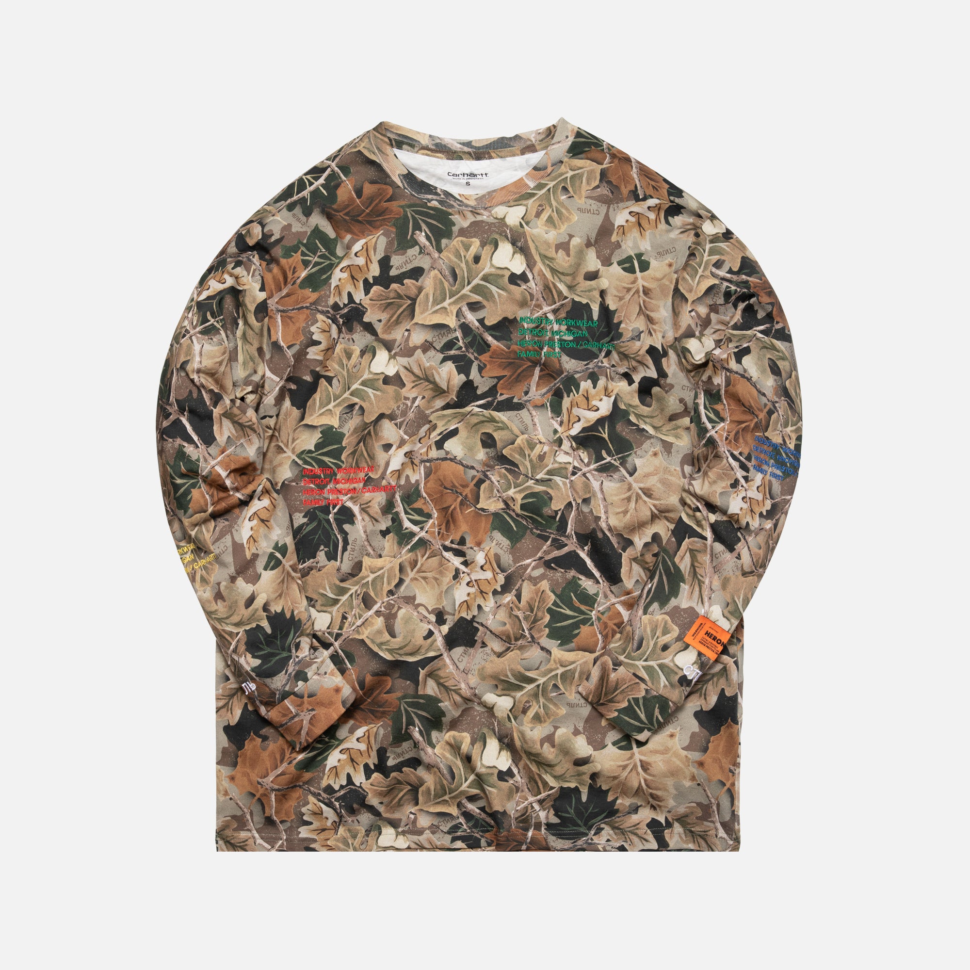 Heron Preston x Carhartt Long Sleeve Tee - Camo – Kith