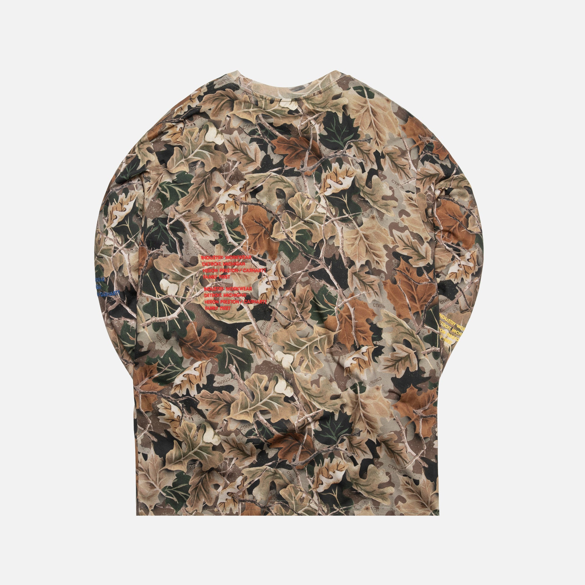 Heron Preston x Carhartt Long Sleeve Tee - Camo